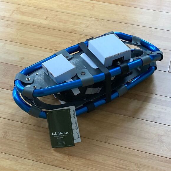 L.L. Bean Blue Youth Winter Walker Snowshoes 17" adjustable NEW - Picture 8 of 8